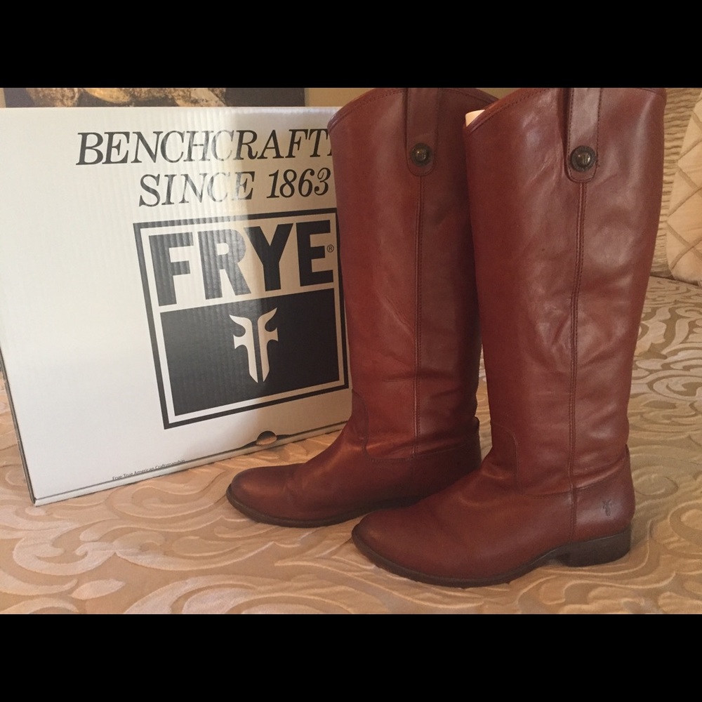 Frye Melissa burton boots in cognac